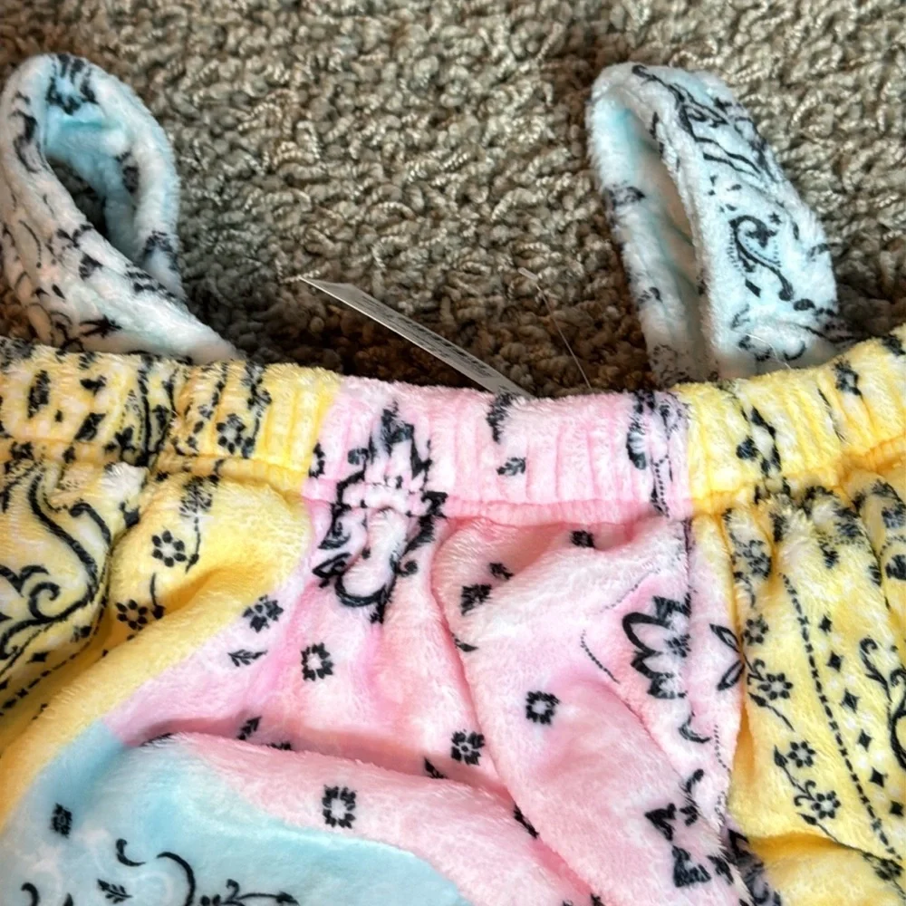 Colorful Bandana Print Spa Wrap Girls XS (4-8) NEW